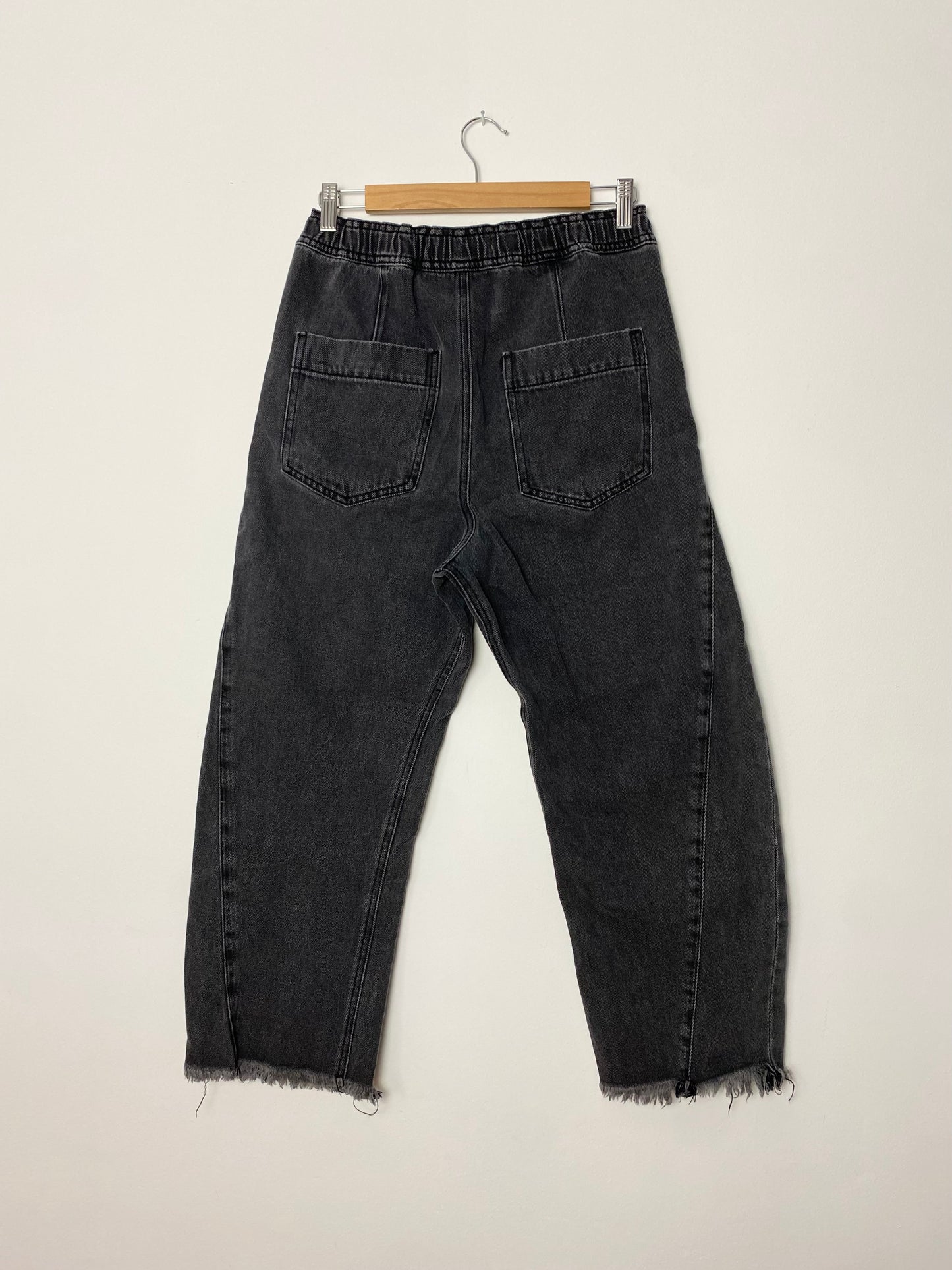 Free people barrel leg jeans