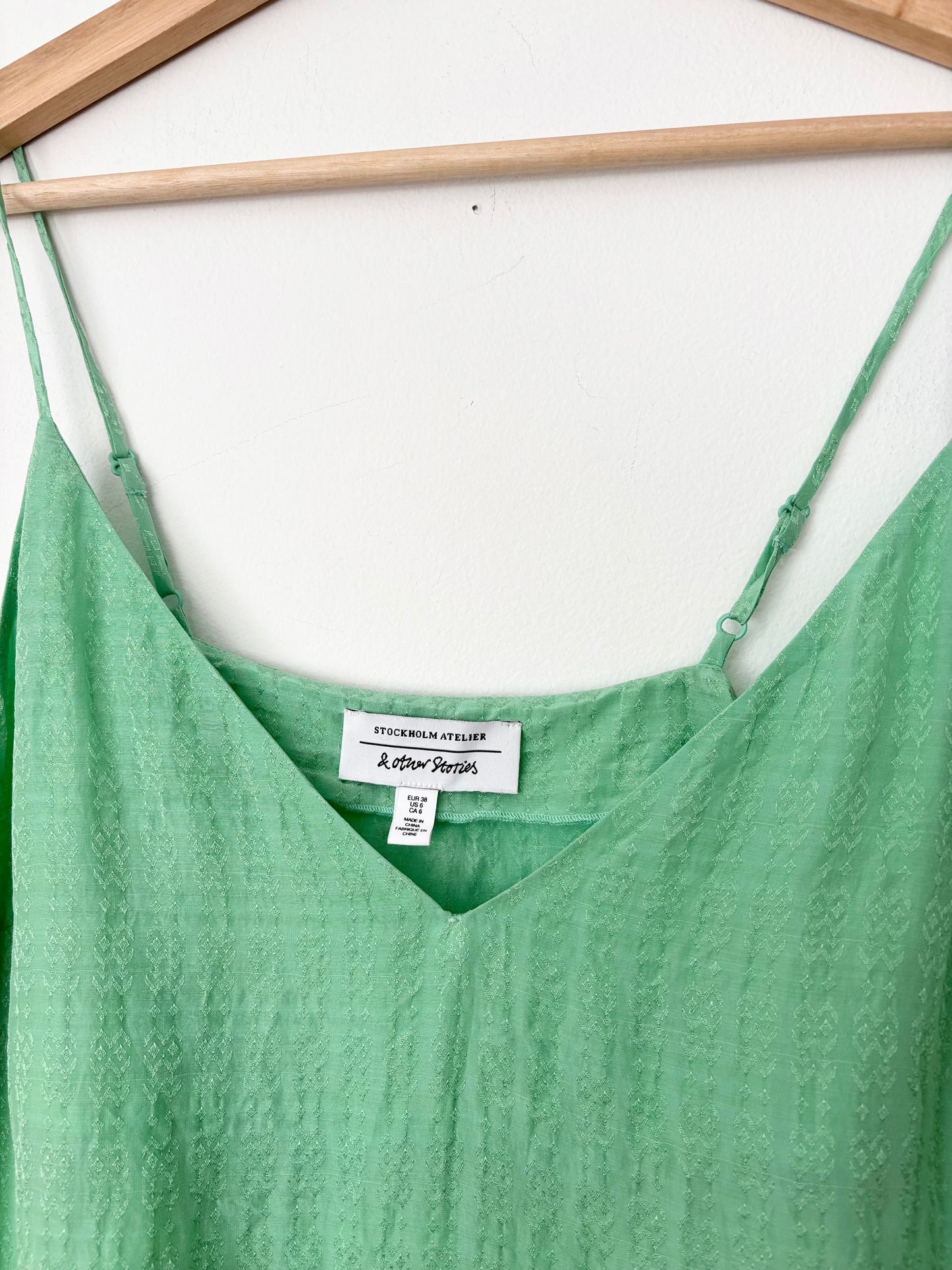 & Other Stories green loose tank Medium