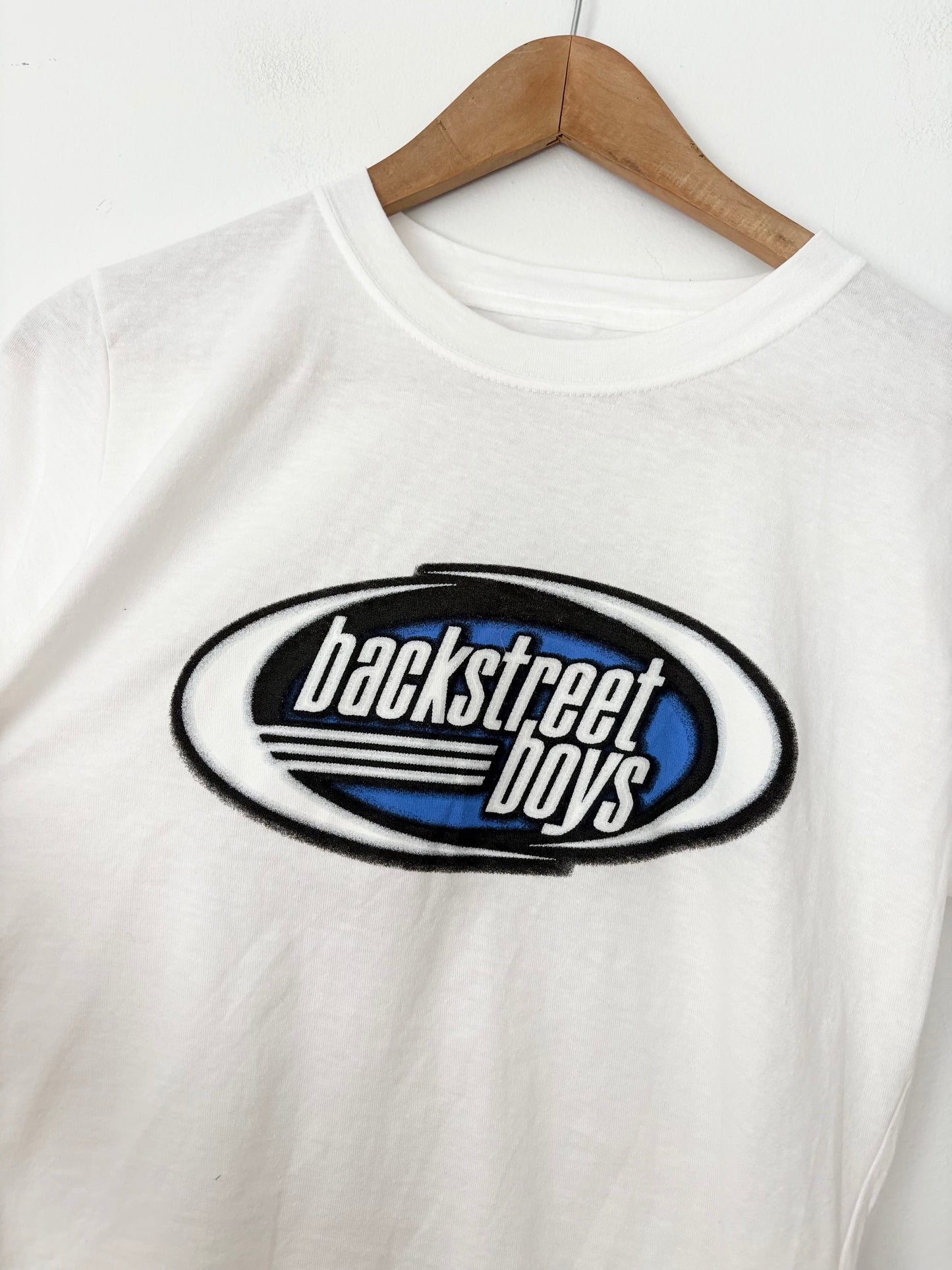 Backstreet boys raw hem crop tee Medium