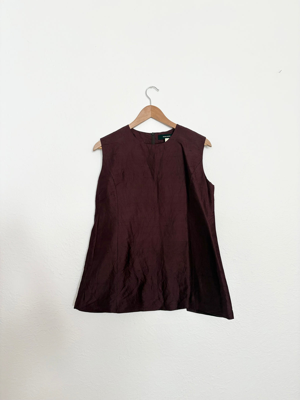 Wood wood silk sleeveless top Medium