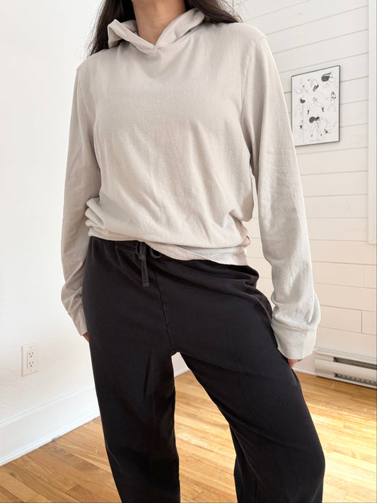 James Perse cotton jersey hoodie Medium