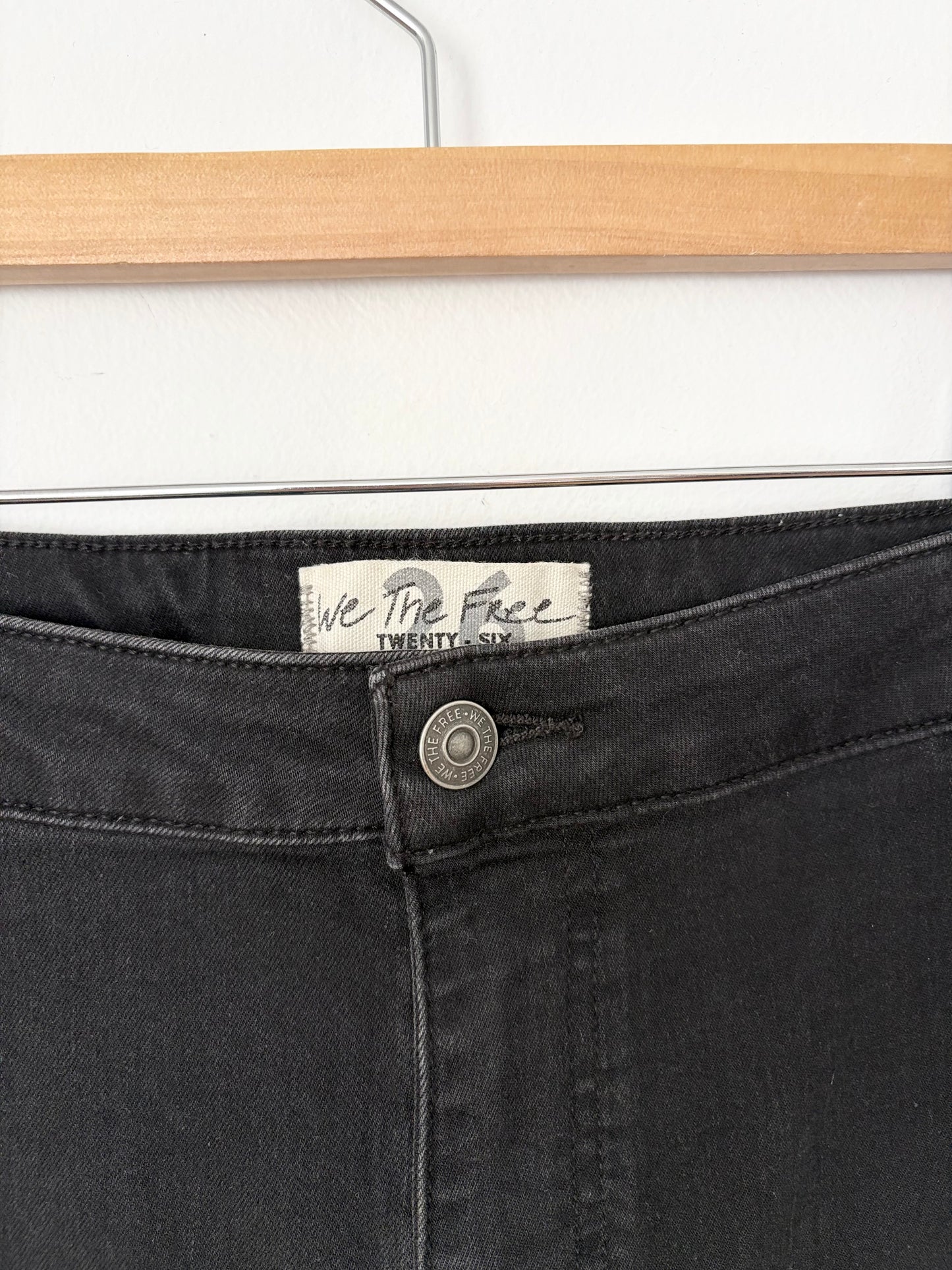 Pantalon évasé noir Youthquake de Free People, taille W26