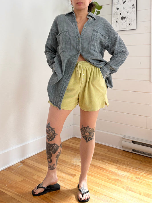 Talulah oversized gauze button down M/L