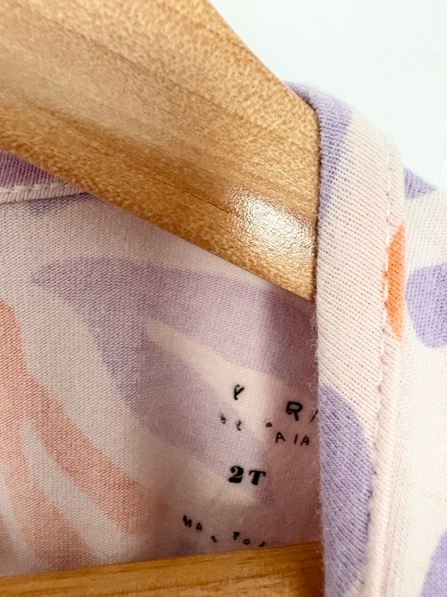 Tiny tribe coral printed dress 2T
