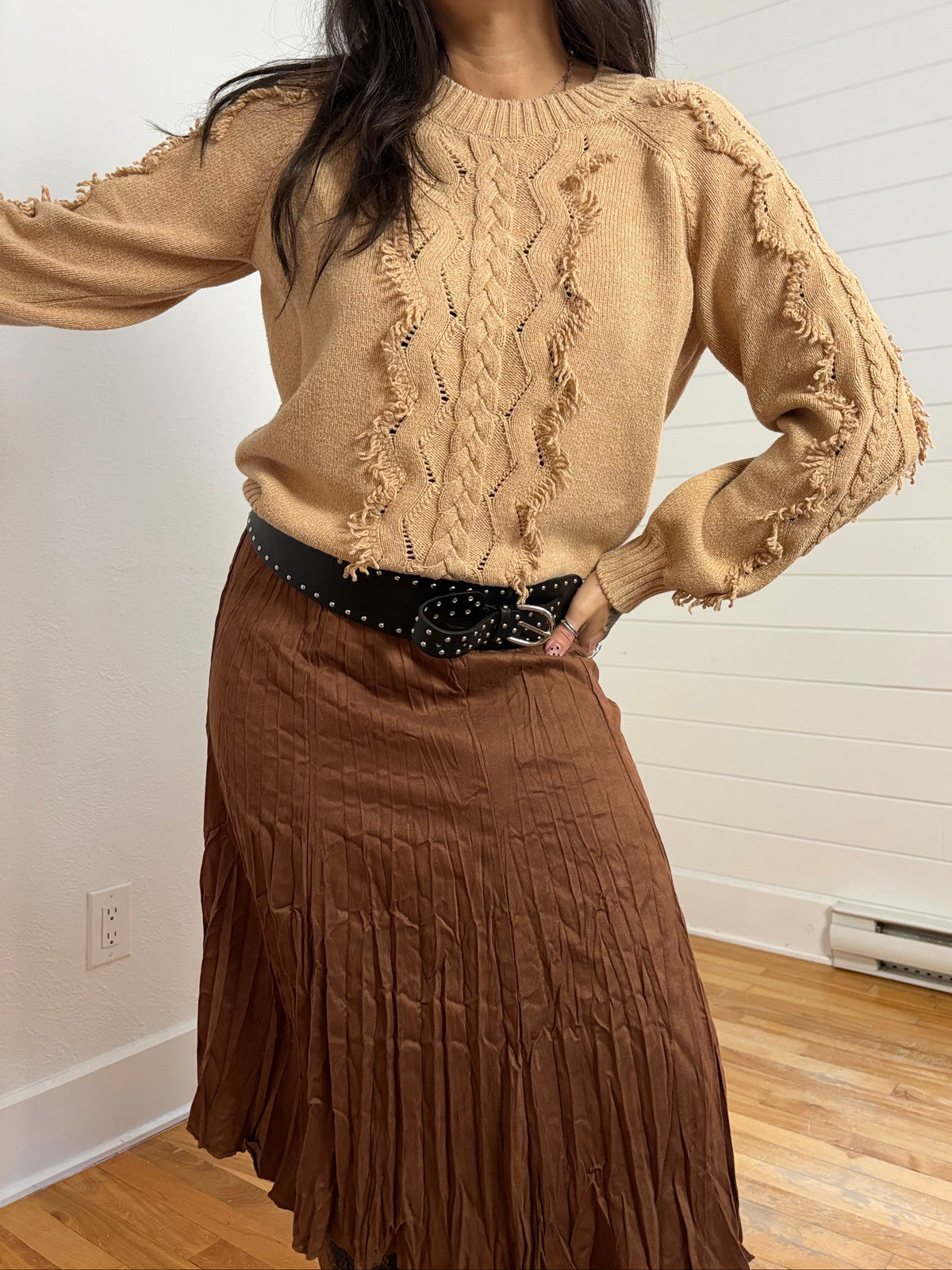 Rails Francis fringe sweater Medium