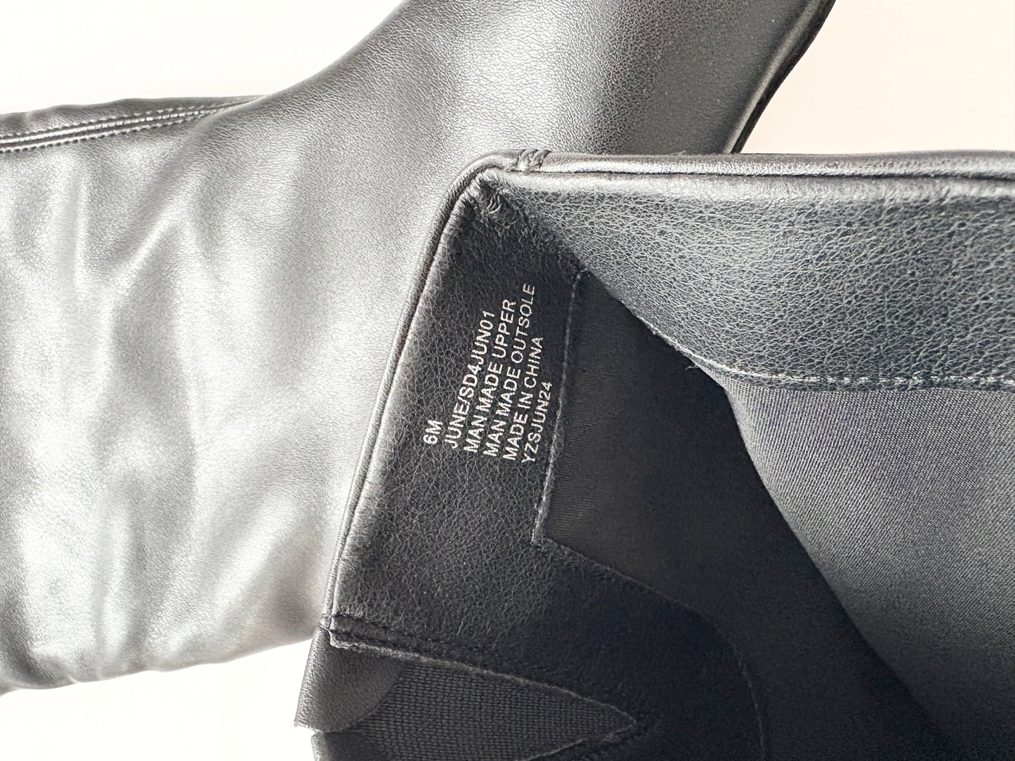 Splendid black vegan leather boots US6