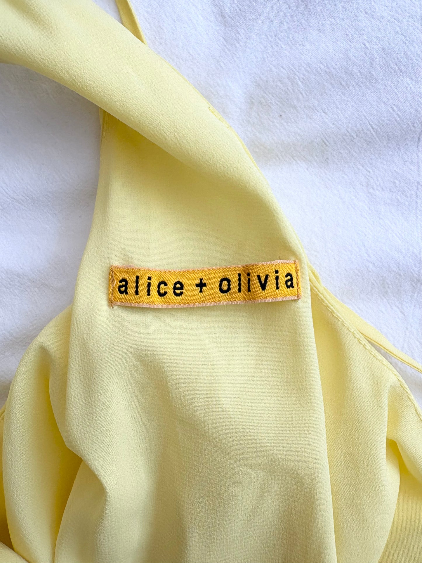 Alice + Olivia Fierra silk slipdress Small