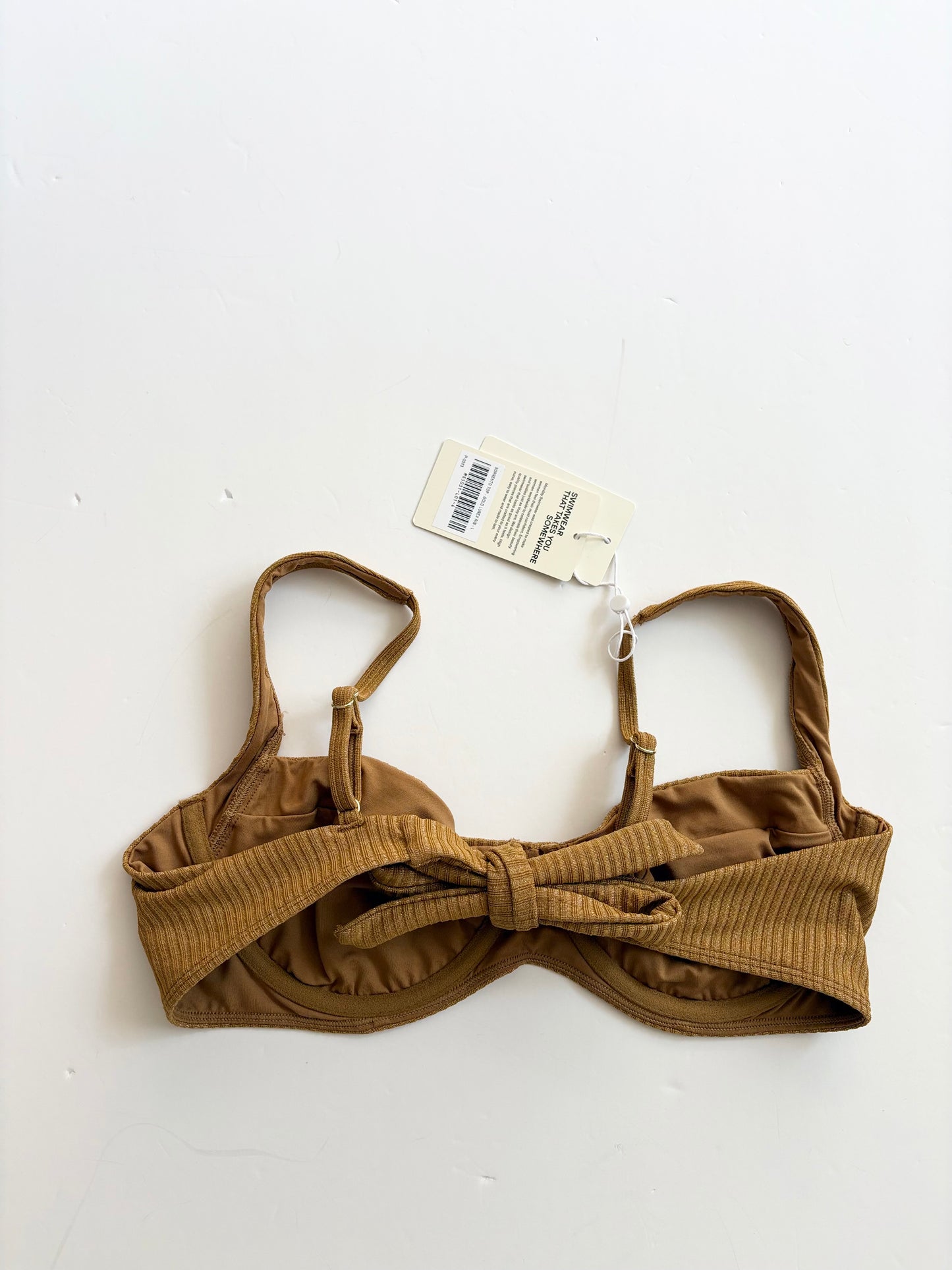 Monday Swimwear bikini lurex doré T M/L