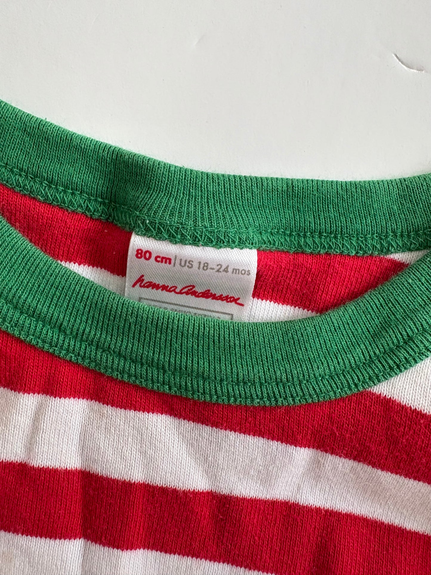 Hanna Anderson stripe pyjamas 18/24 months