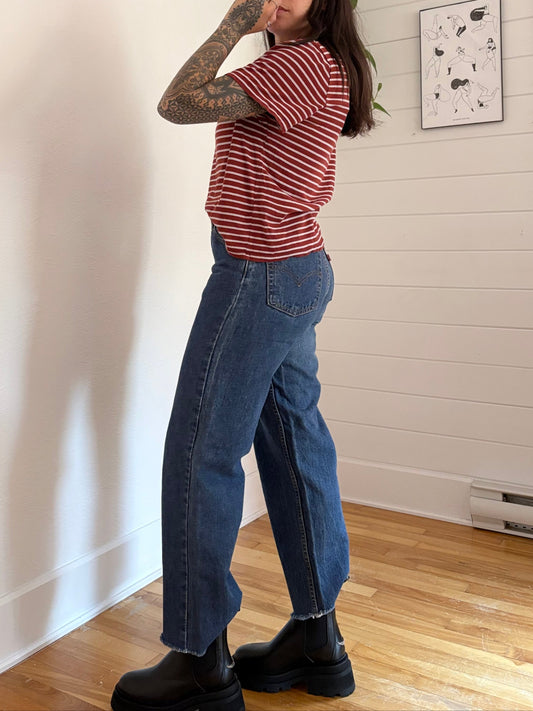 Everlane stripe basic tee Large