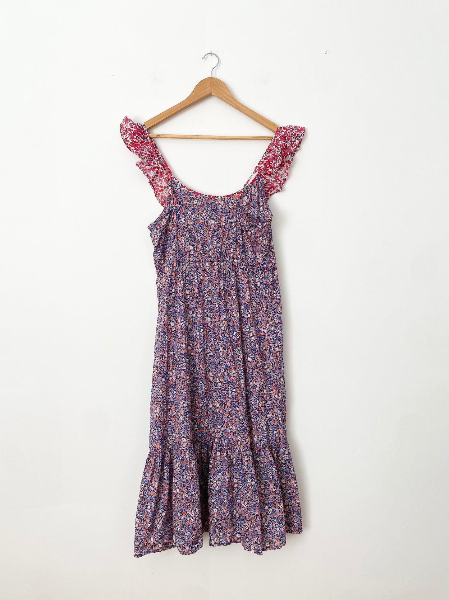 J.crew midi dress in liberty multi floral Medium