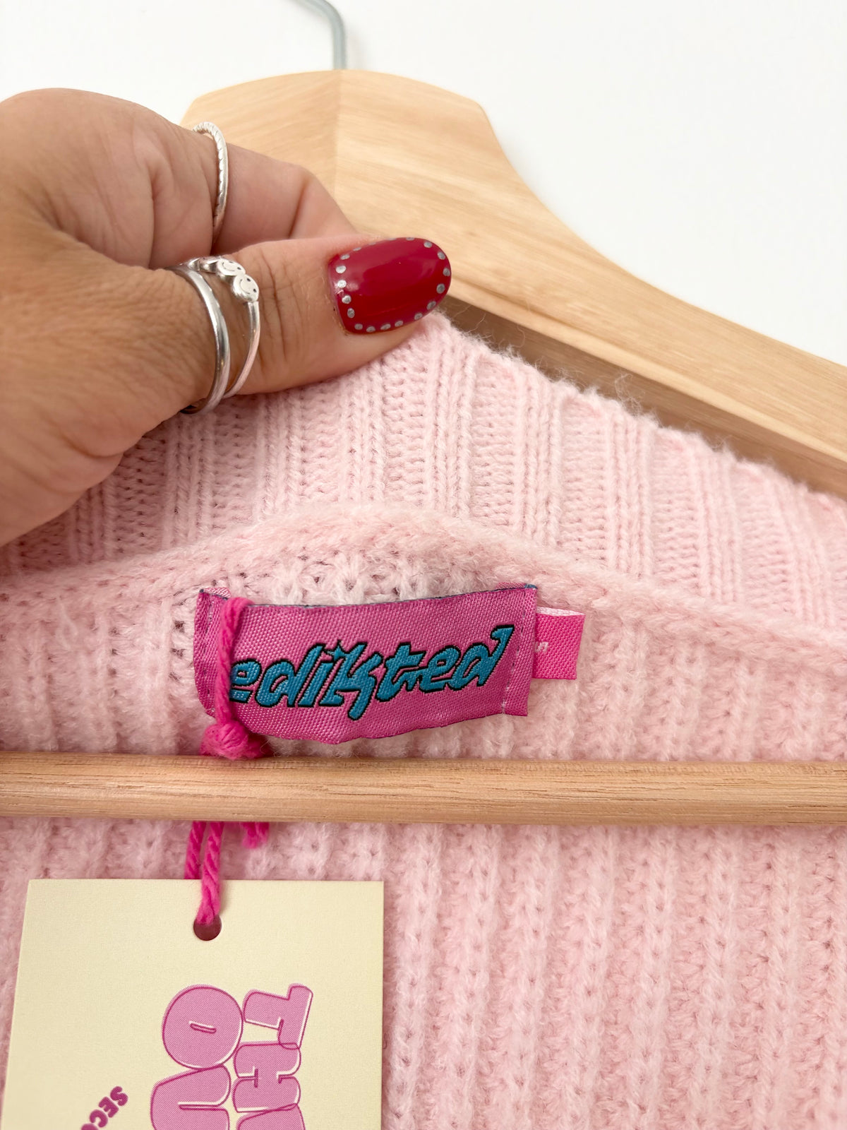 Edikted Sabrina chunky knit crop cardigan S/M