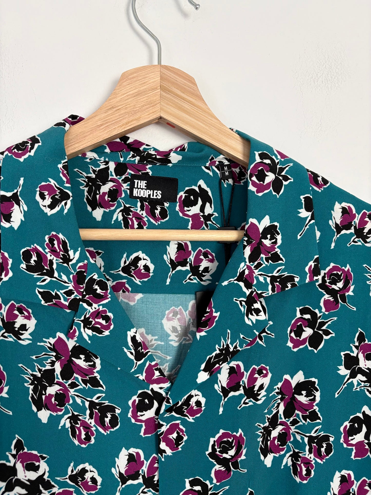 The kooples floral print short sleeve button up M/L