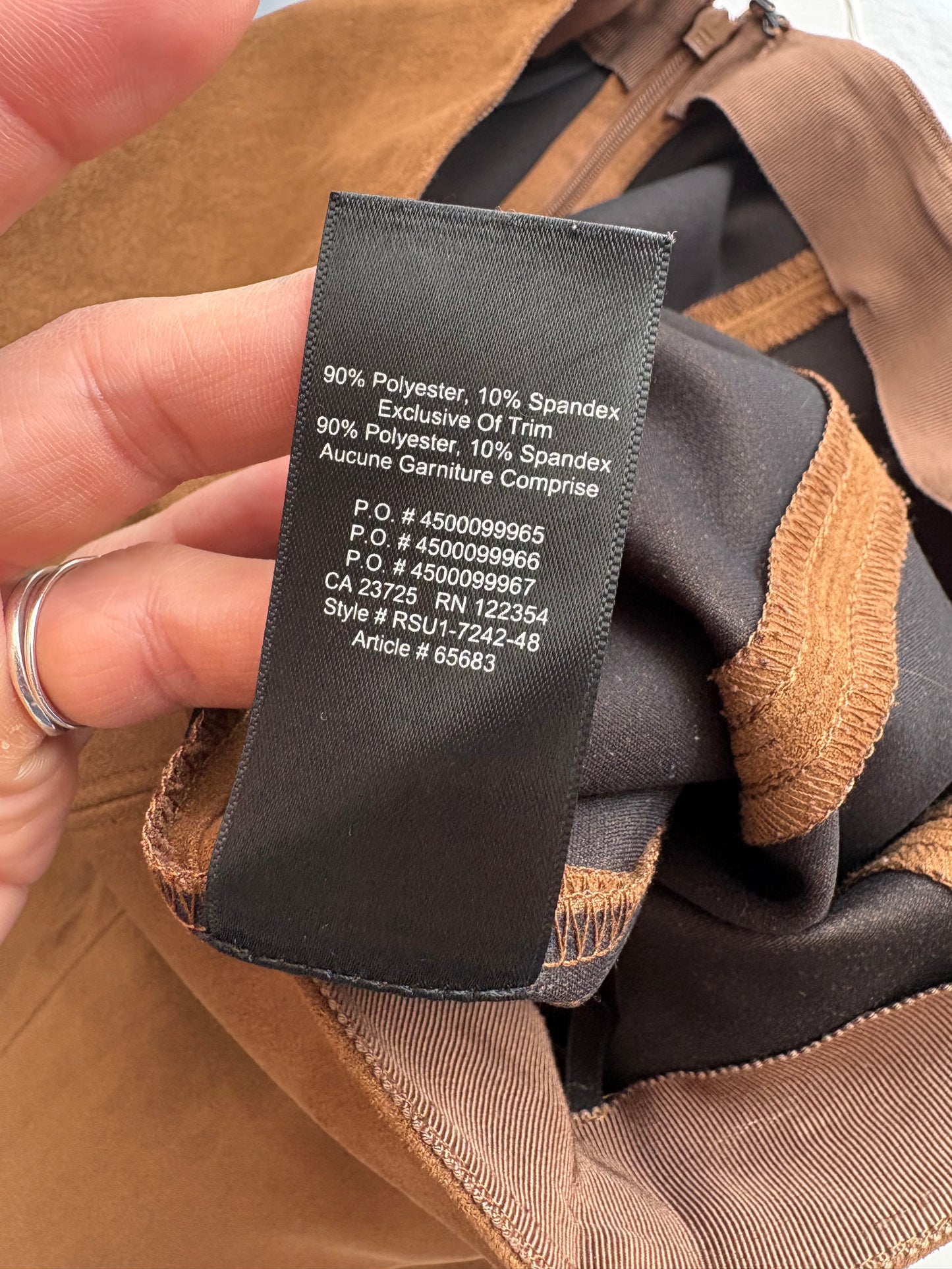 Babaton Hopper faux suede mini skirt Small