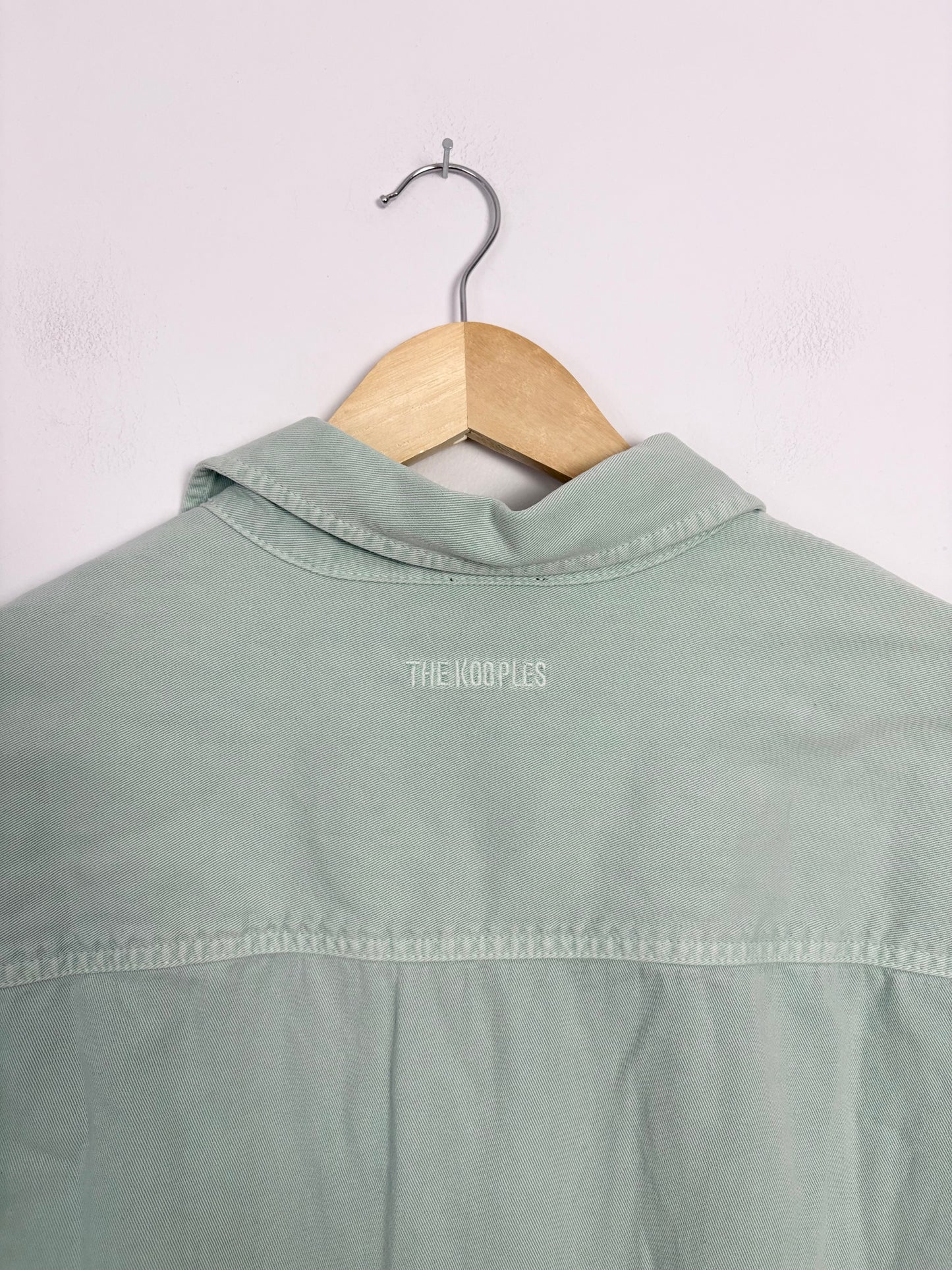 The kooples oversized denim shirt in Mint *Multiple sizes*