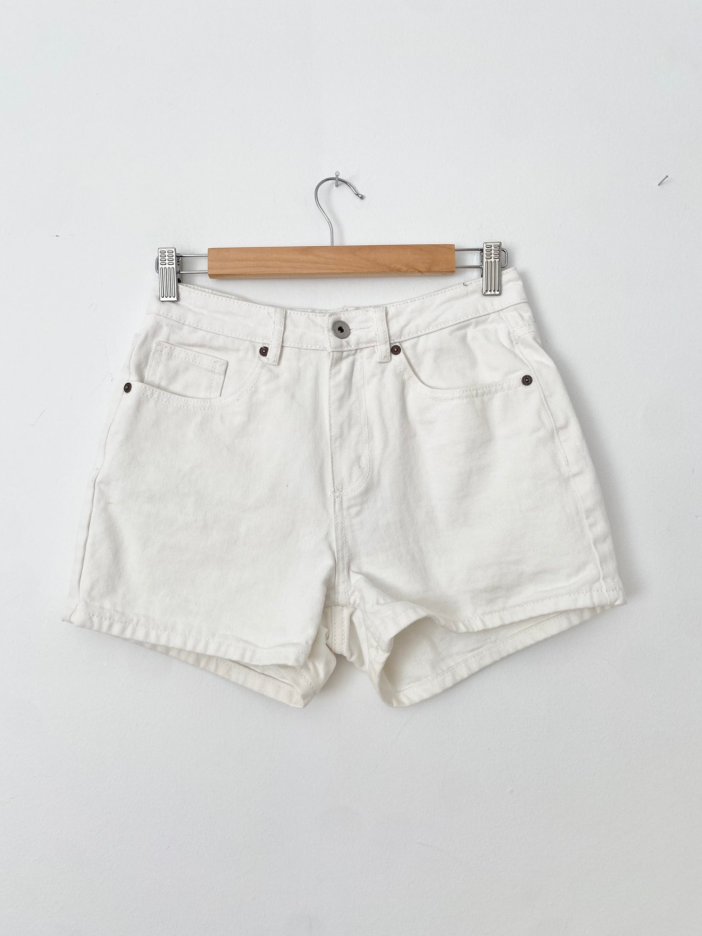 Short en jean blanc Frank & Oak W27