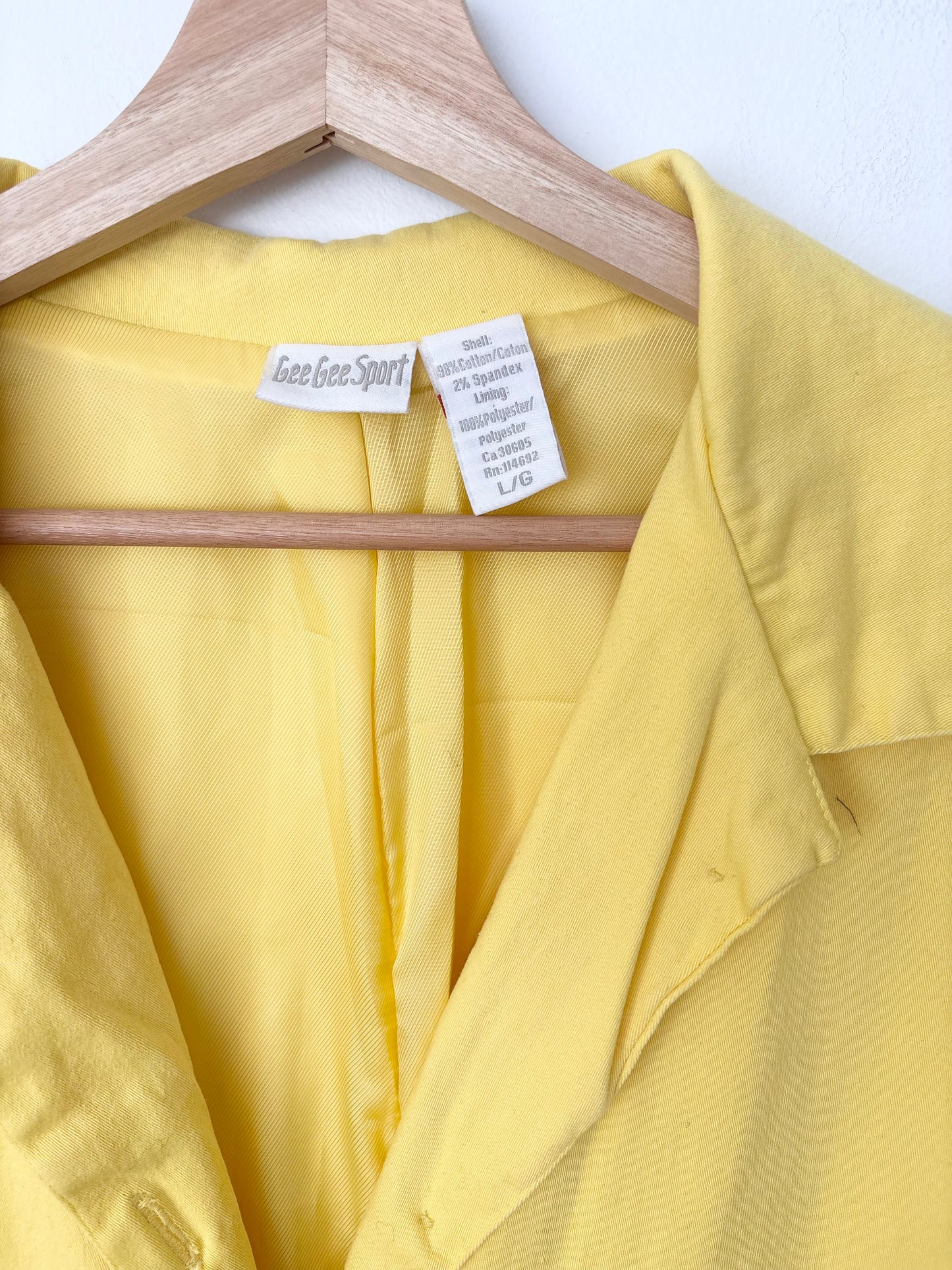 Vintage yellow midi trench coat M/L