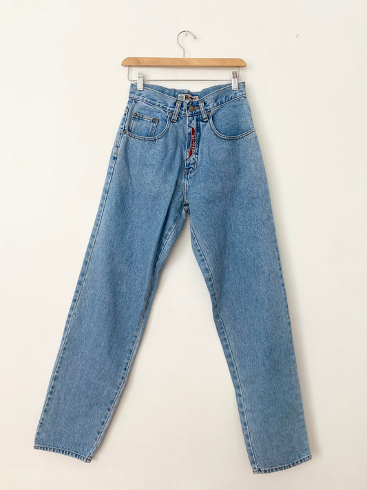 Jean mom taille haute vintage à la demande W25