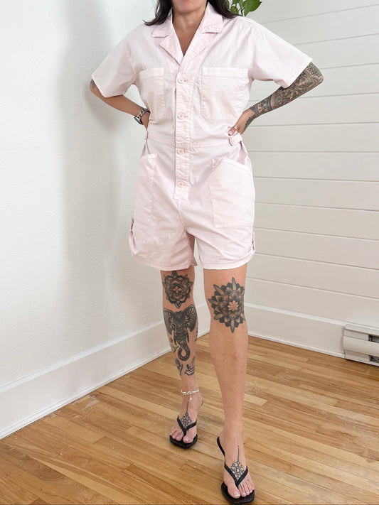Pistola parker romper in pink mist Large