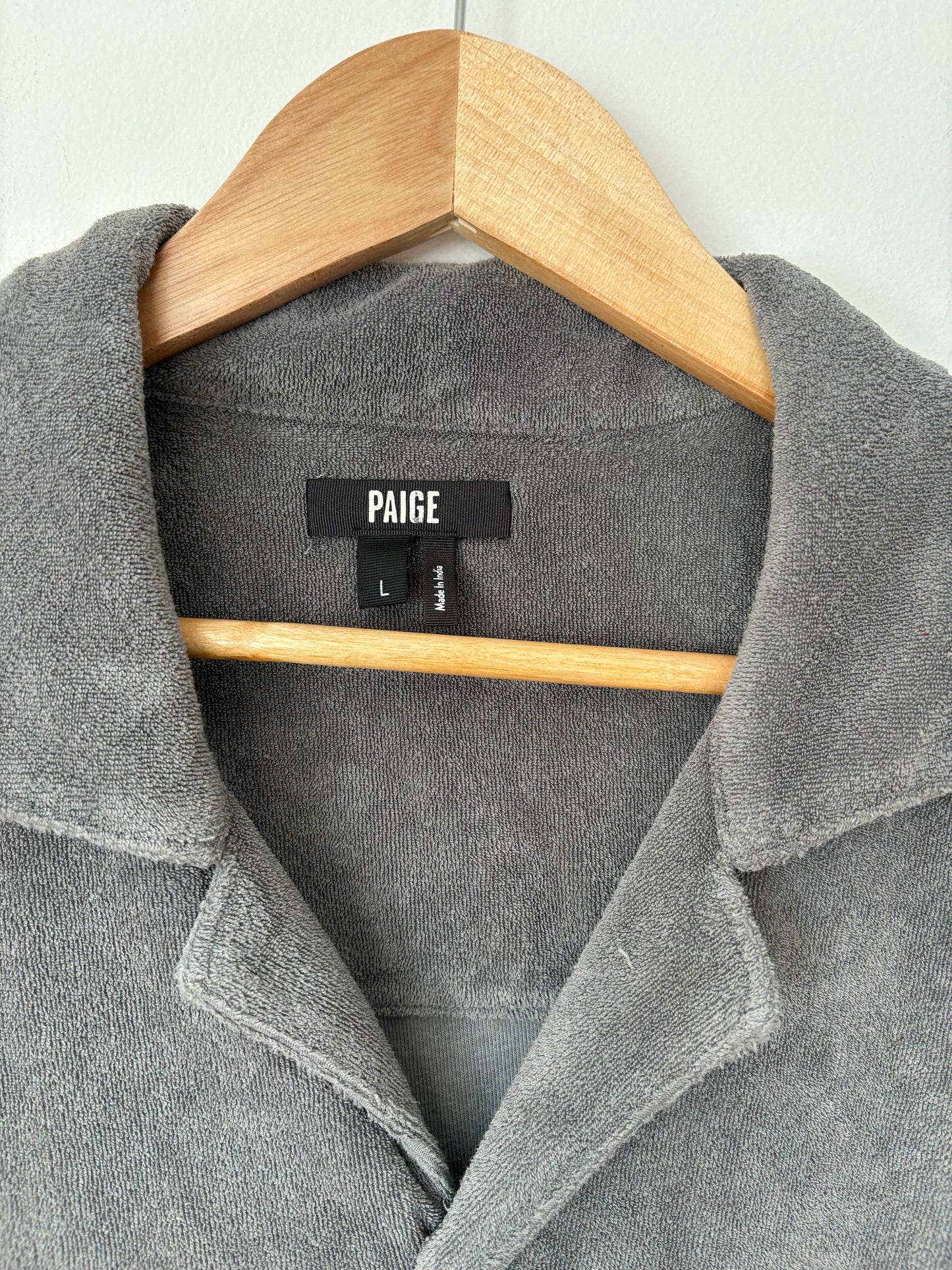 PAIGE Terry Chemise col cubain L/XL
