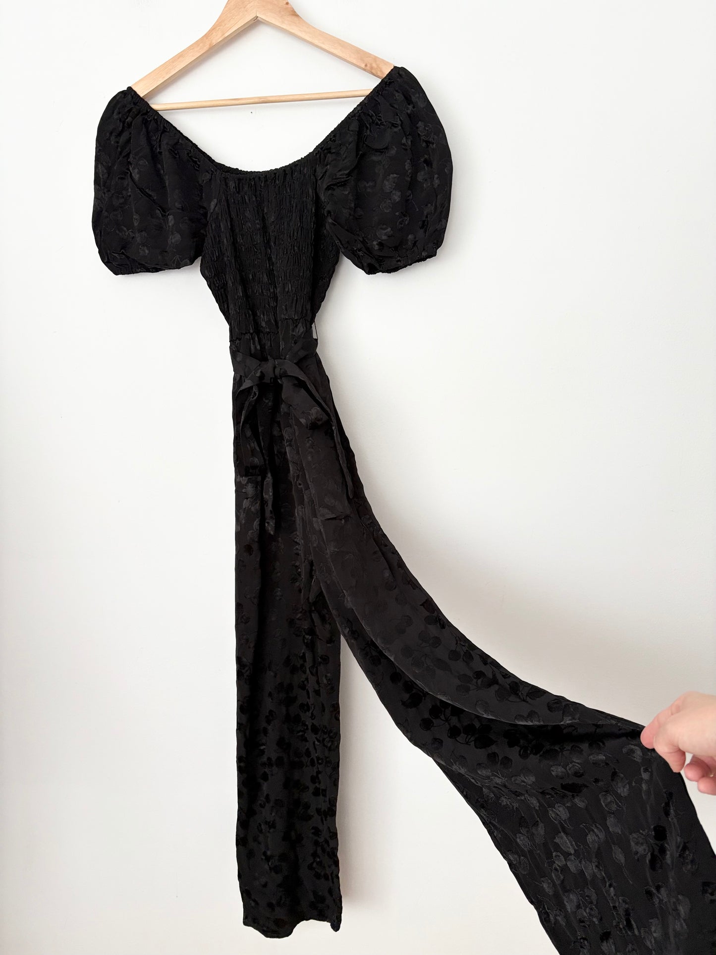 Combinaison pantalon jacquard smockée & Other Stories, taille S