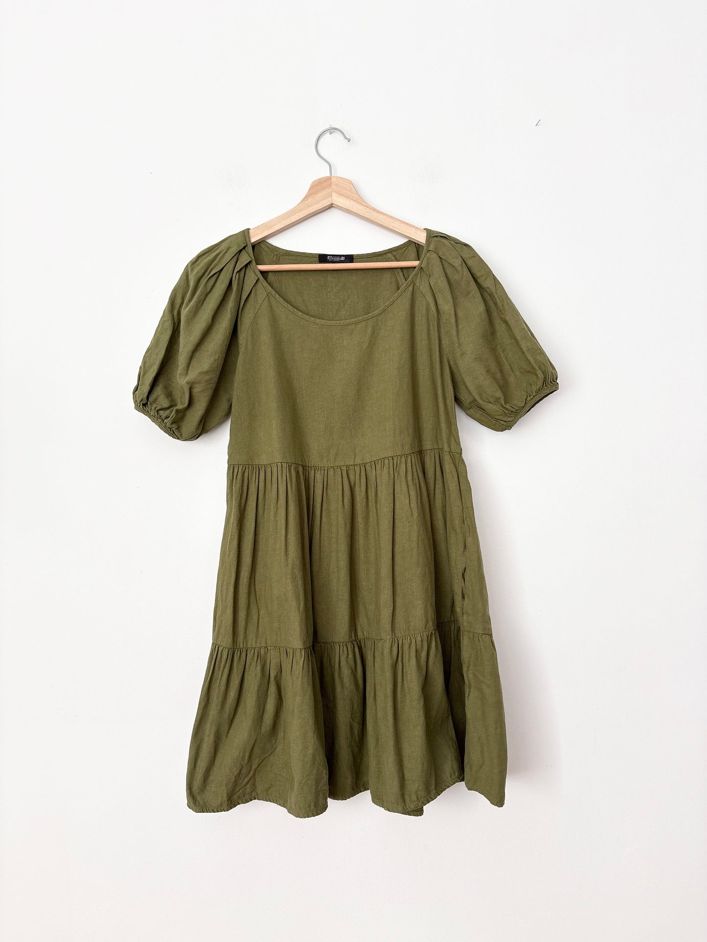 Madewell puff sleeve mini dress Small