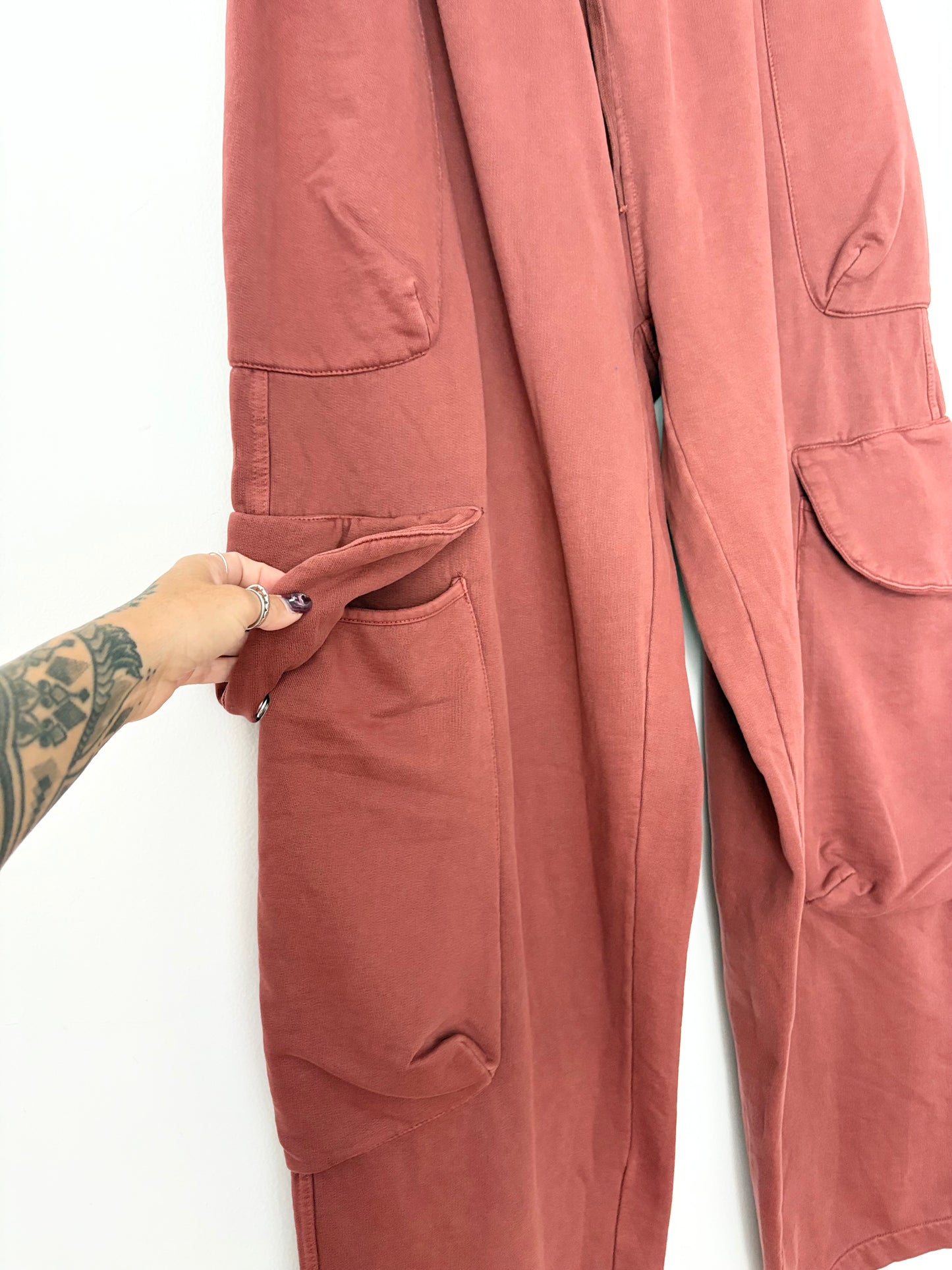 MNML side cargo pocket sweatpants M/L