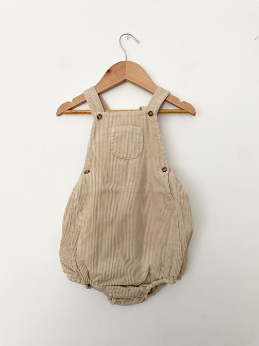 The simple folk the overall romper in oatmeal 4/5Y