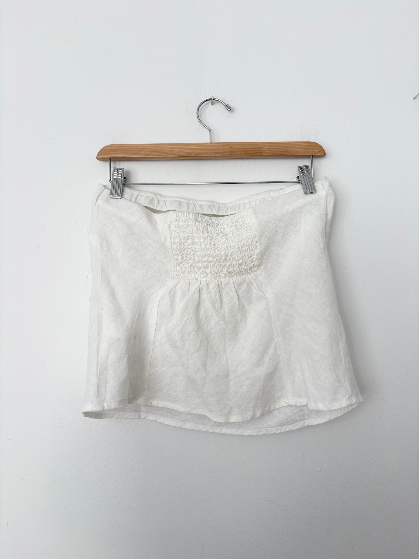 Haut tube blanc en lin de Quince, taille S