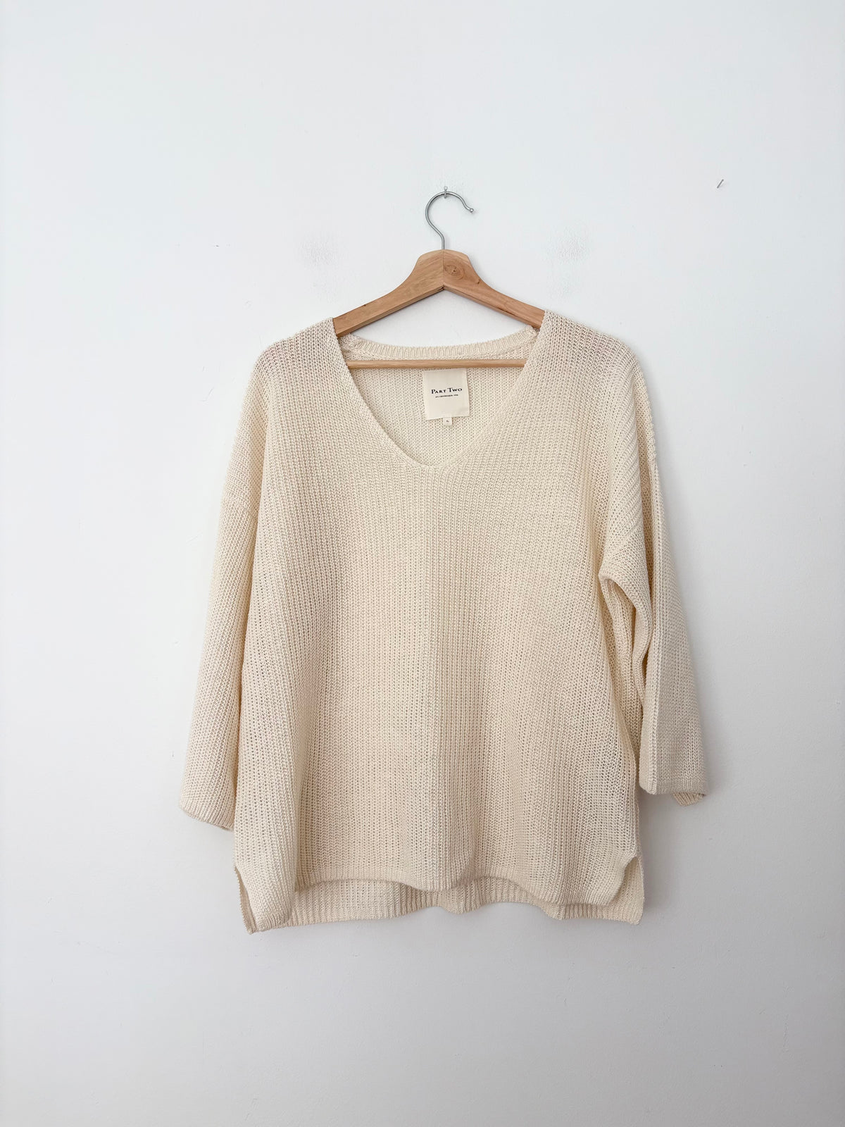 Part Two Copenhagen Netrona linen knit sweater XL