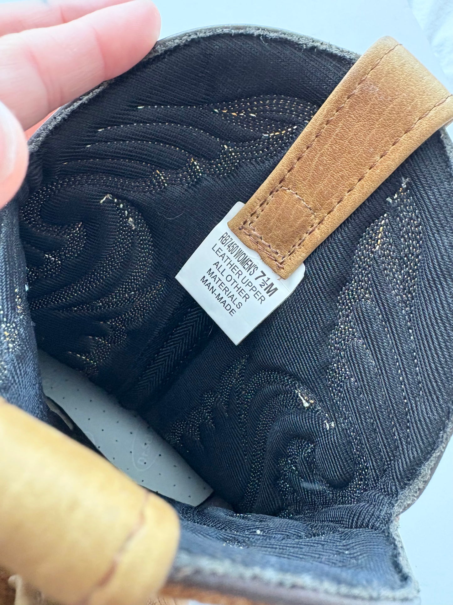 Y2K genuine leather cowboy boots US7.5