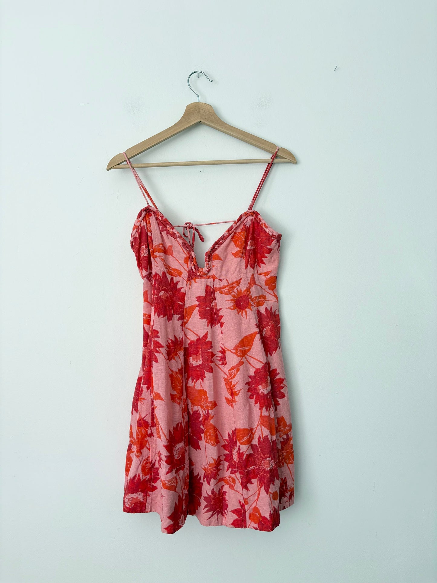 Free people altura printed mini dress Small