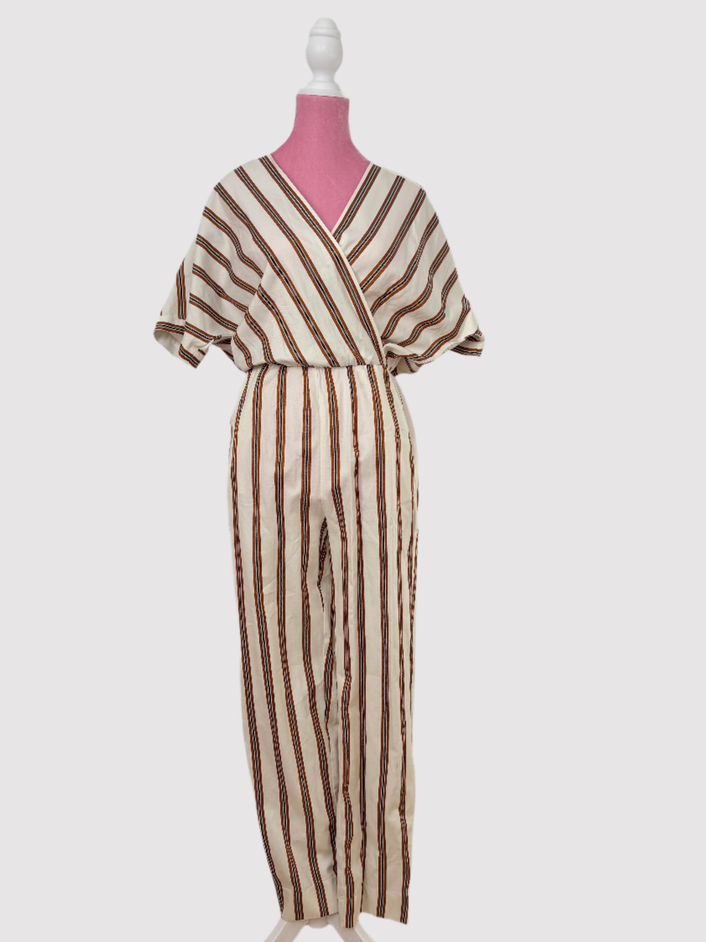 Maje stripe jumpsuit Small