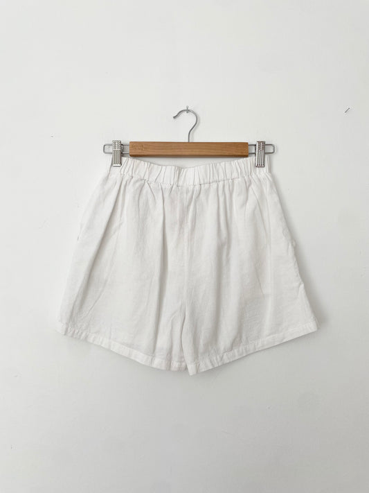 Harlow white cotton shorts Small