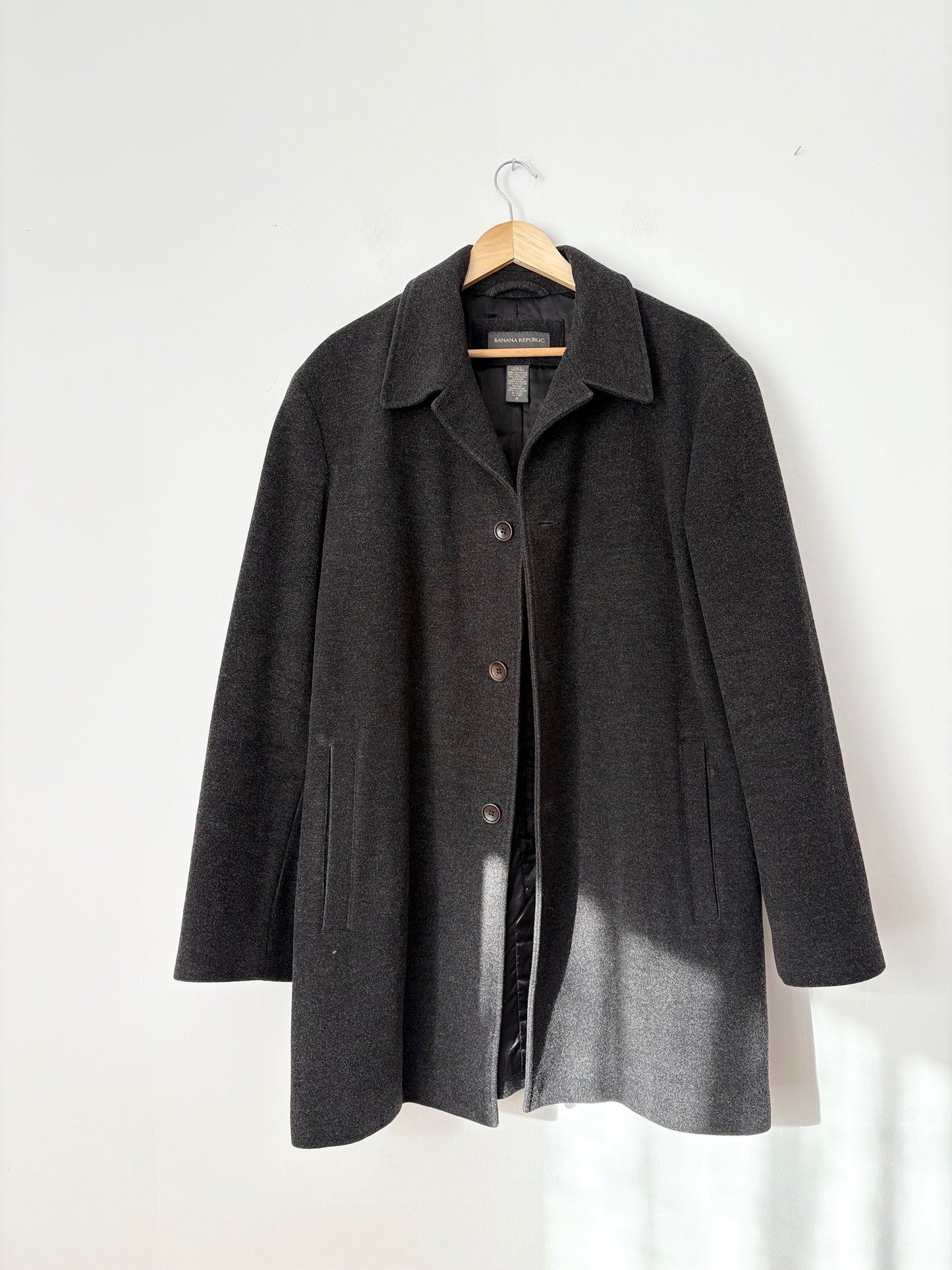 Manteau en laine et cachemire Banana Republic, tailles M à XL