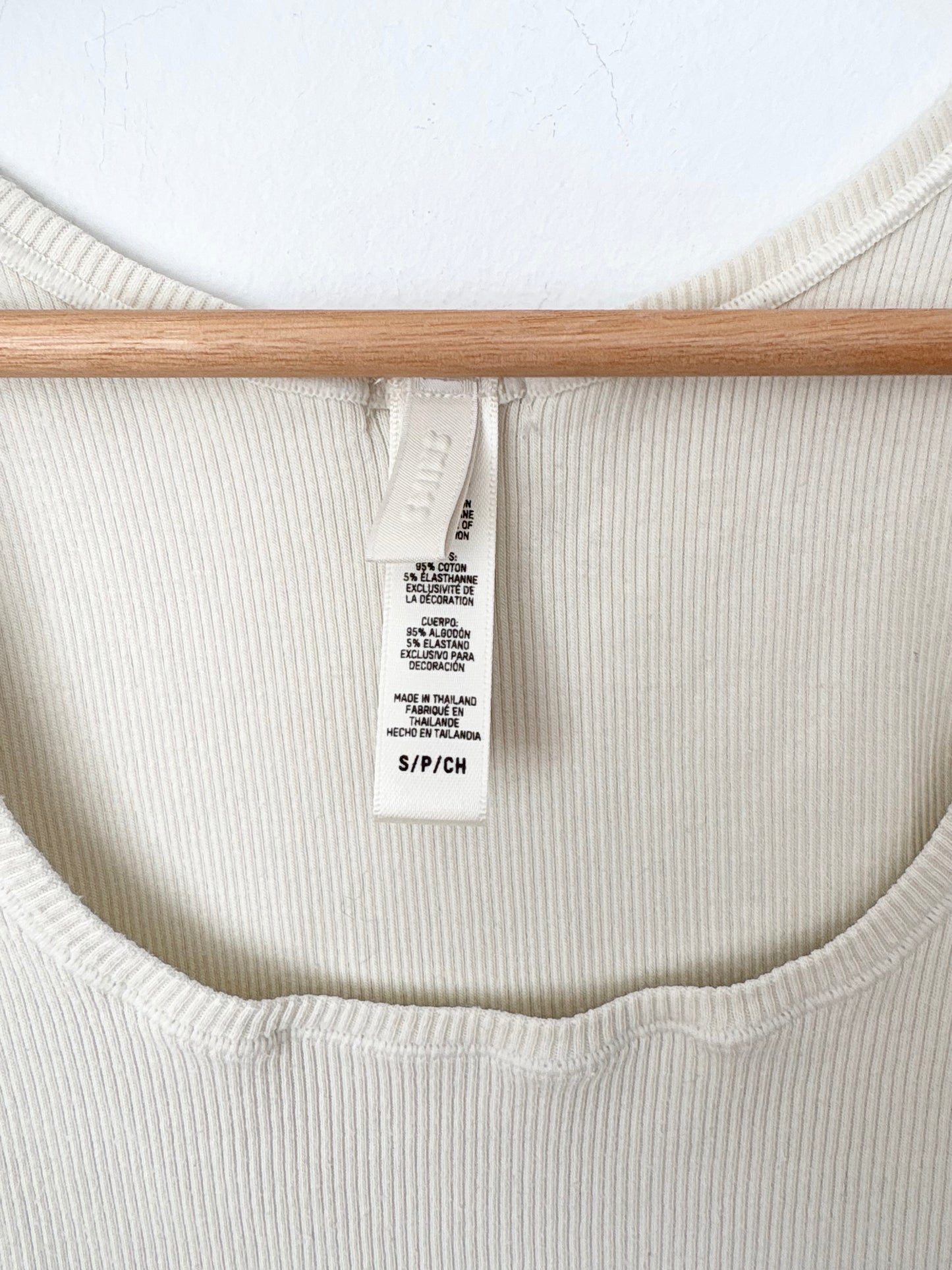 Débardeur en coton côtelé Skims, taille S