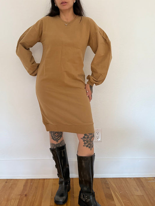 The simple folk oversized sweater dress in camel *Multiple sizes*