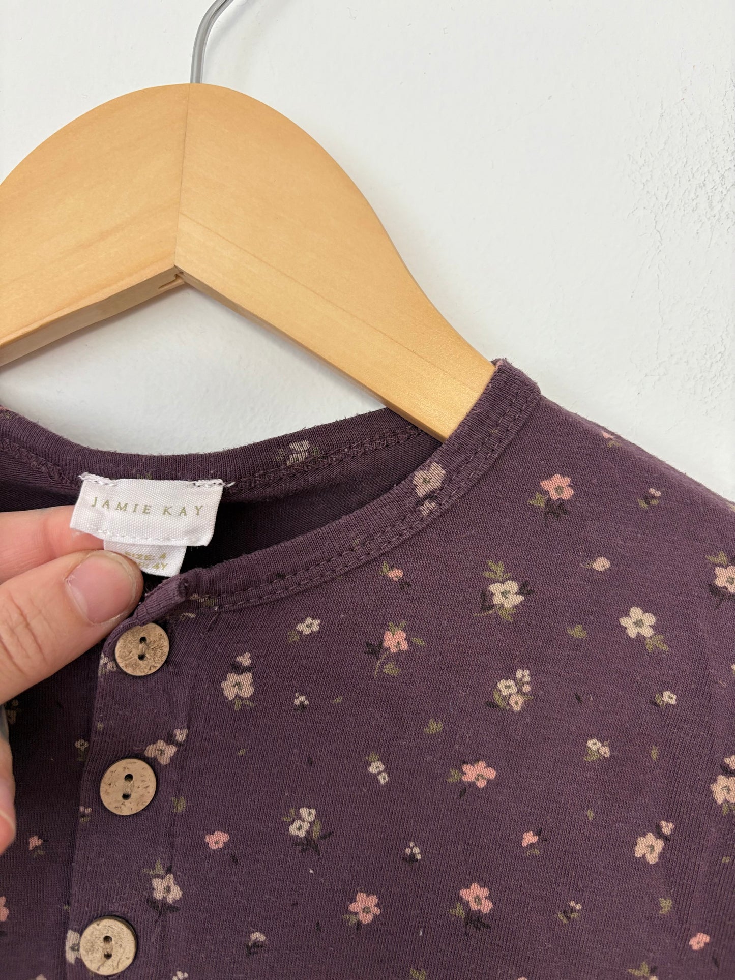 Jamie Kay floral winter dress 4Y