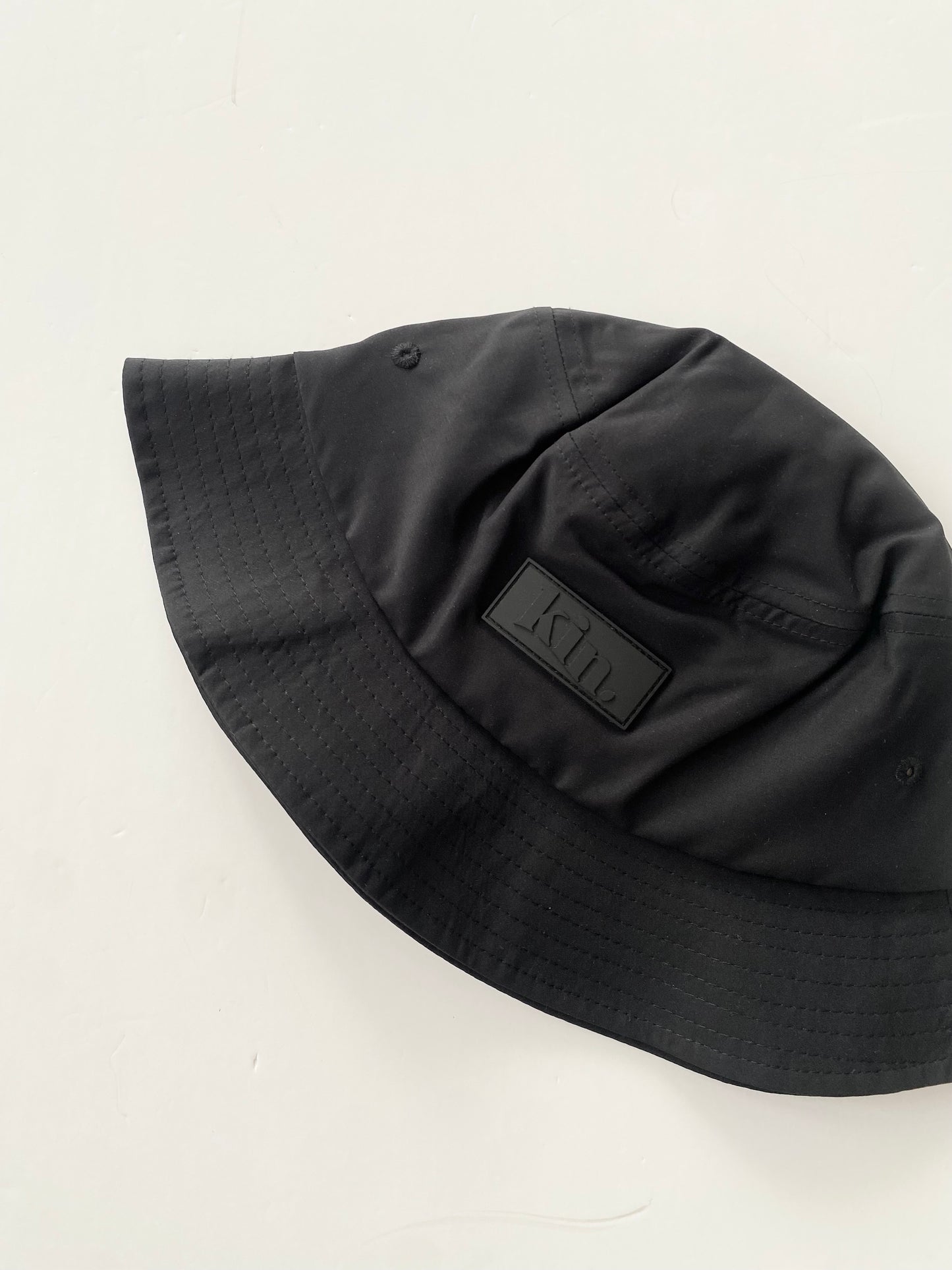 KIN black waterproof bucket hat Large