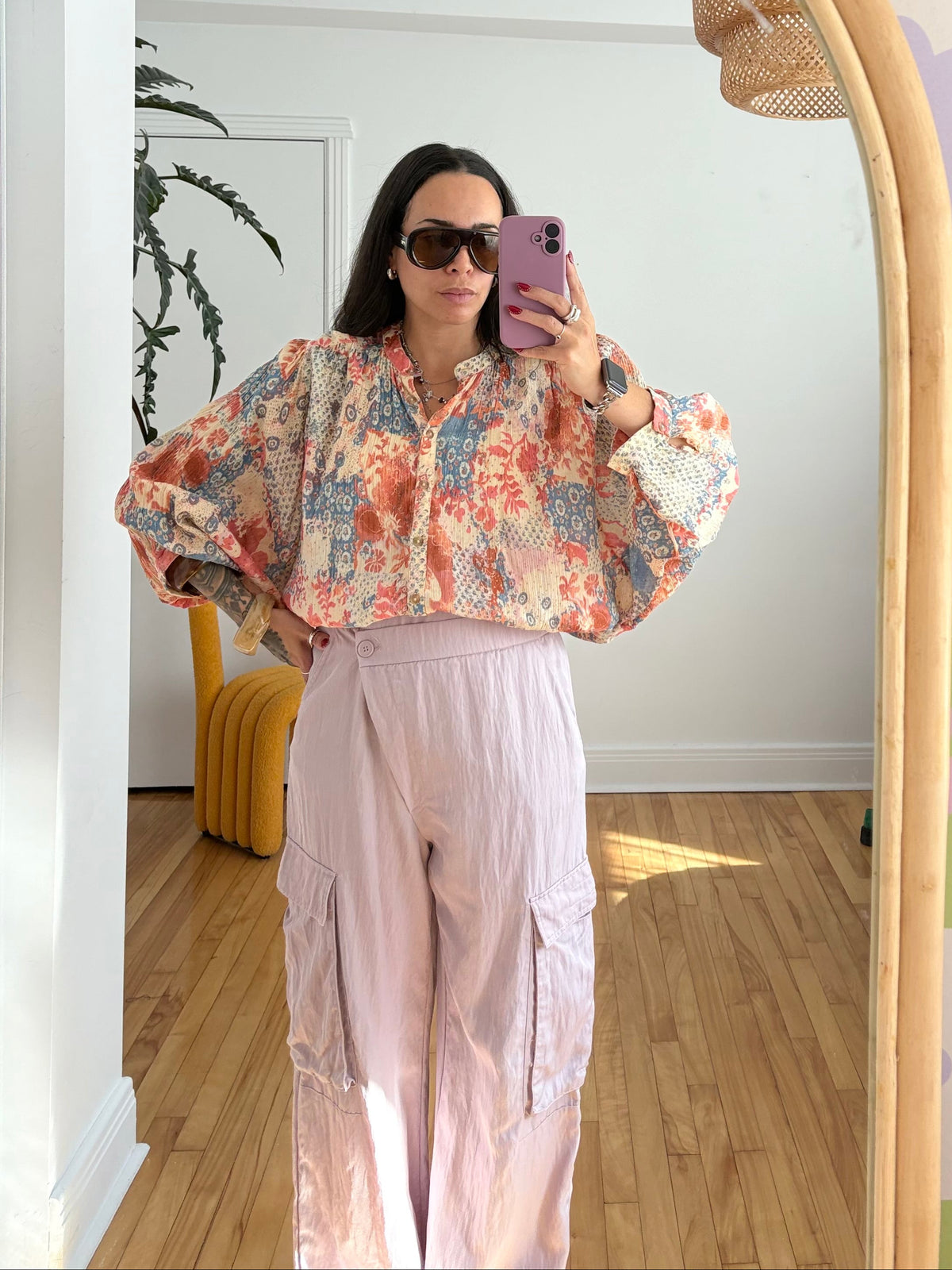 Anthropologie Pilcro printed blouse Medium
