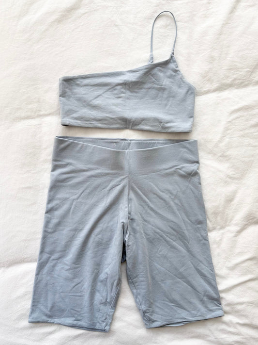 SKIN Bike short & bra lounge set Small
