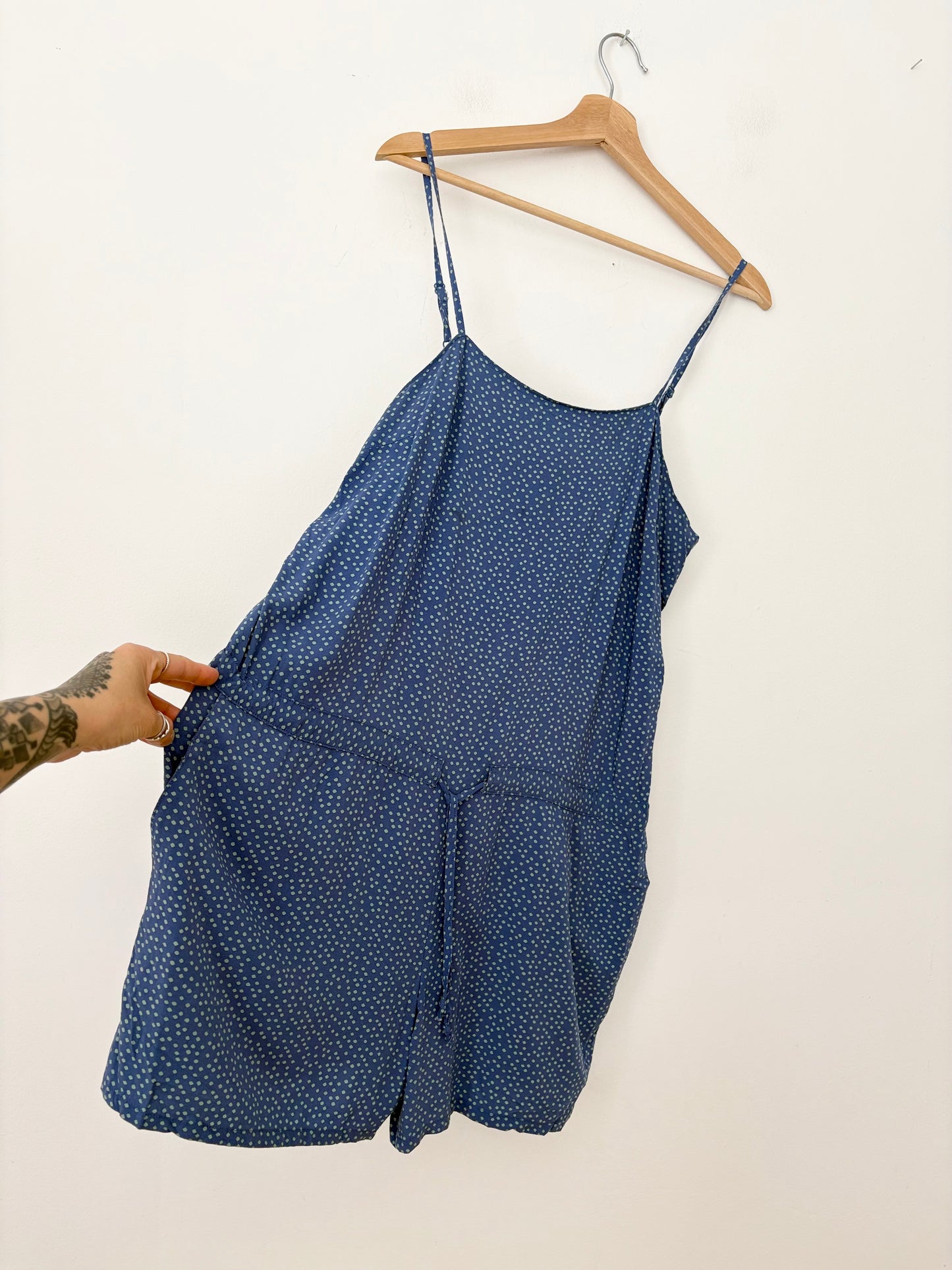 Levis polka dot romper XL