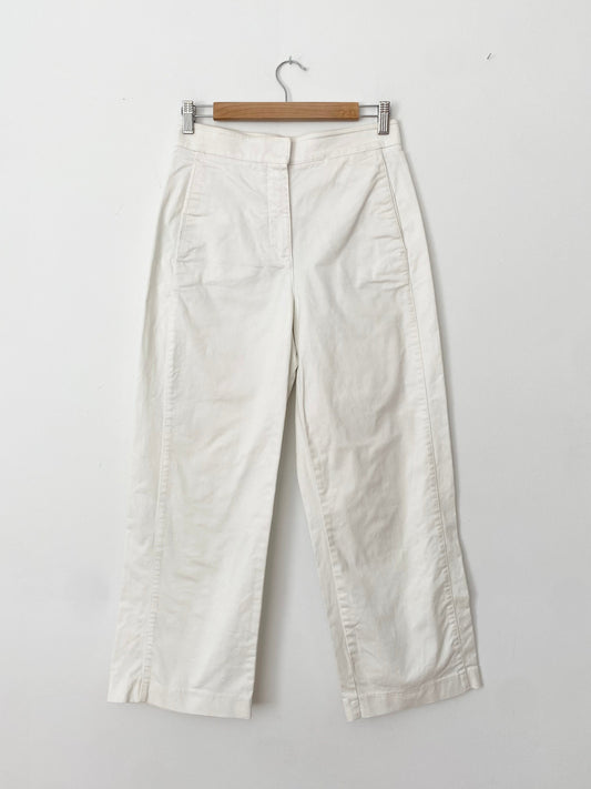 Babaton  walsh wide leg white pants Small