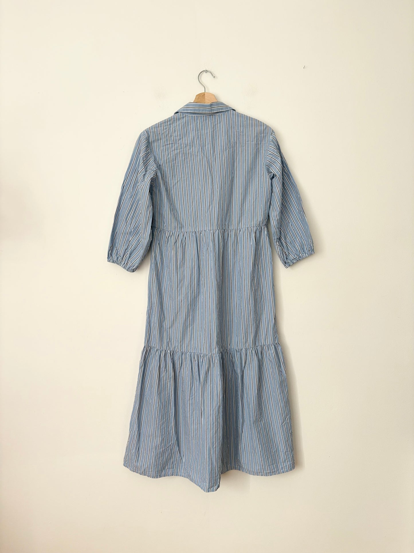 Robe midi rayée en coton bio Quince, taille XS