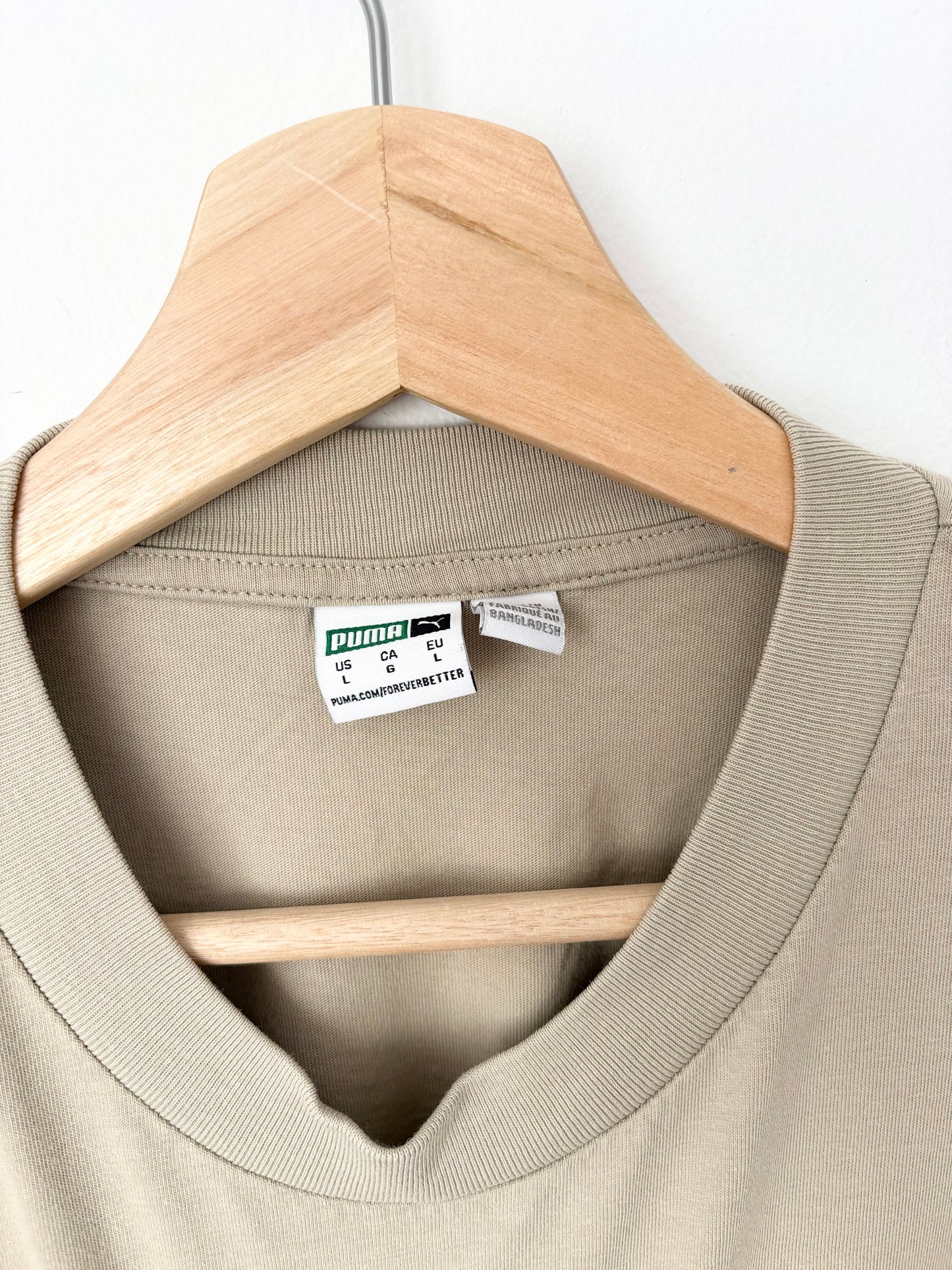 Puma crop balloon roll up tee Large