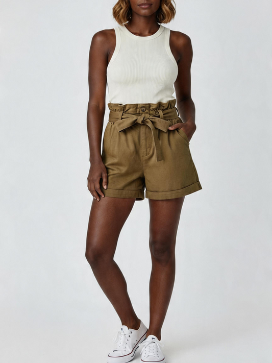 Grace & Mila Ernest paperbag waist shorts Small