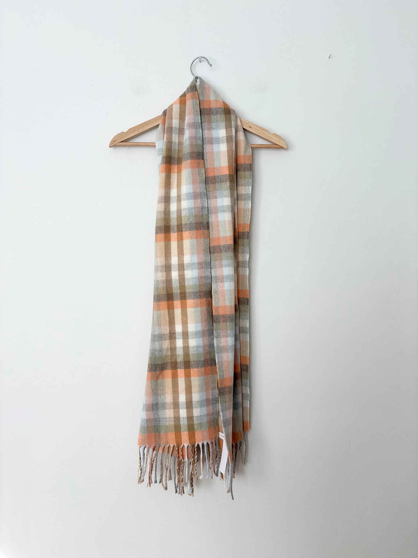 Topshop plaid fringe scarf