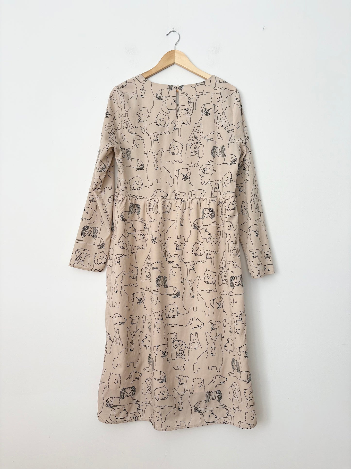 Compania Fantastica long sleeve printed midi dress L/XL
