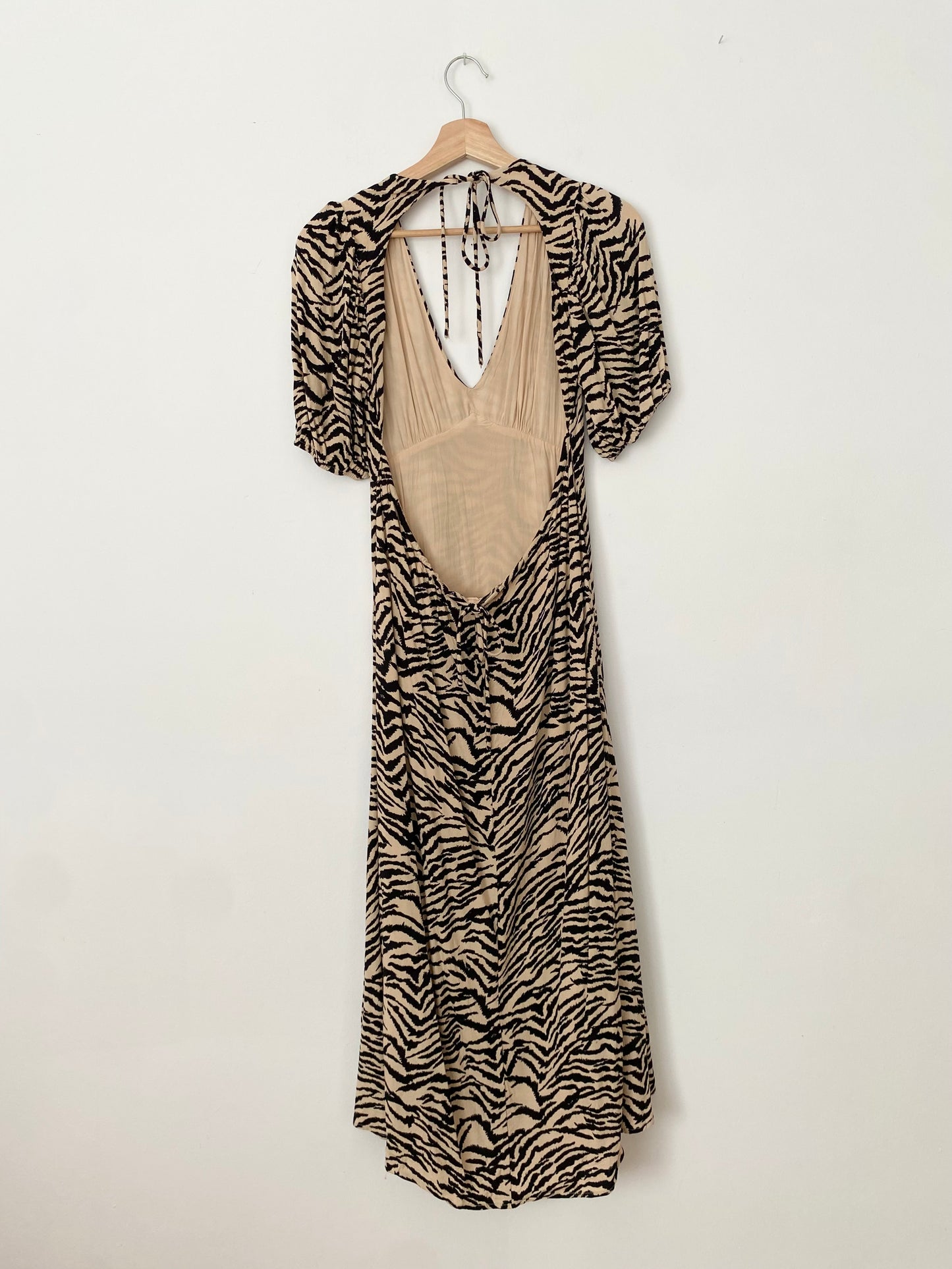 DISSH open back zebra maxi dress S/M