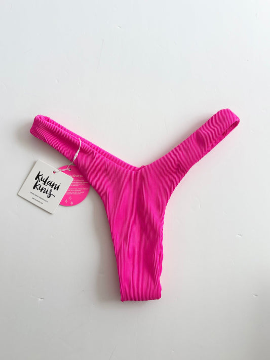 Kulani Kini ribbed cheeky bikini bottom Large